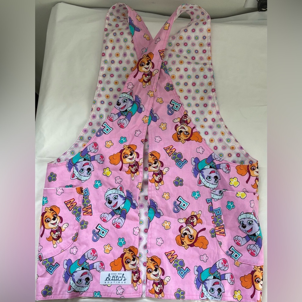 HANDMADE PAW PATROL SMOCK APRON KIDS REVERSIBLE - Picture 5 of 6
